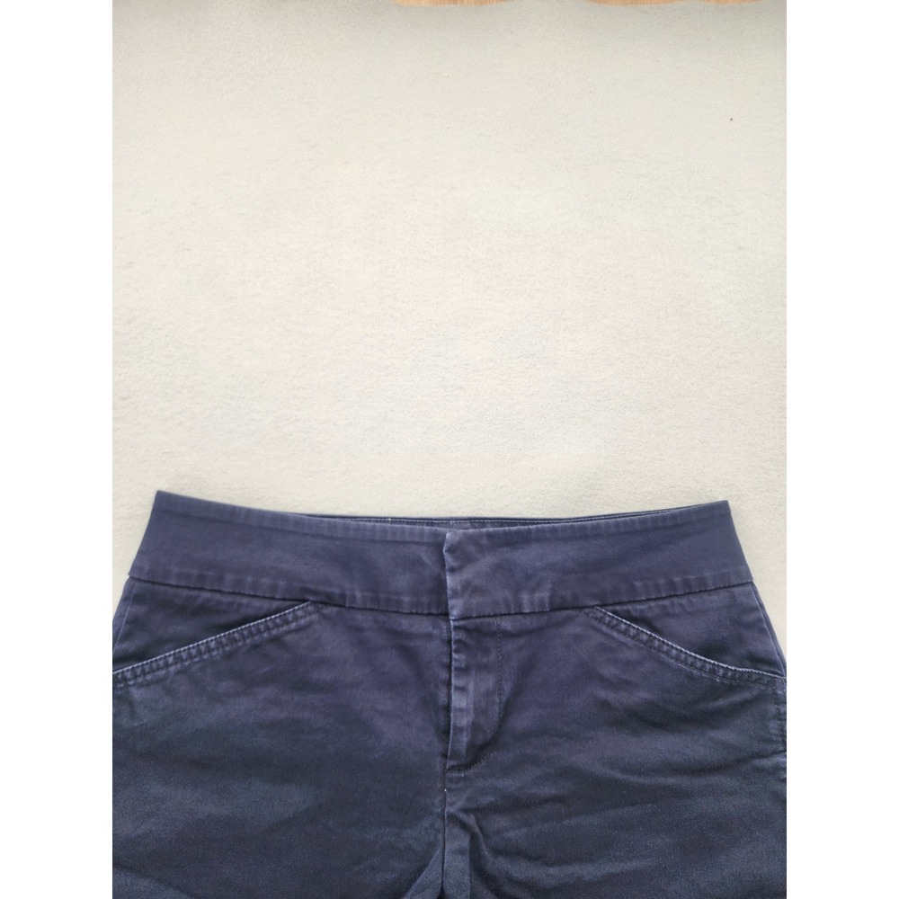 Calvin Klein Navy Blue Chino Shorts Womens Size 4 Casual Summer Classic Preppy - Picture 3 of 11